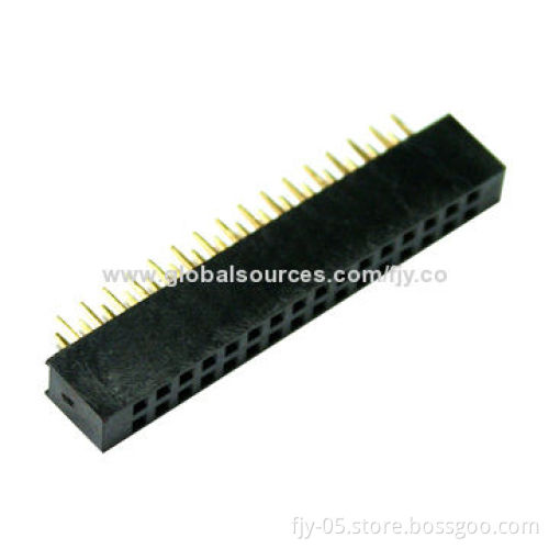 PH2.0 Female Header, 2*18P, Straight, H6.35, First Wall 1, 2, 35, 36-pin